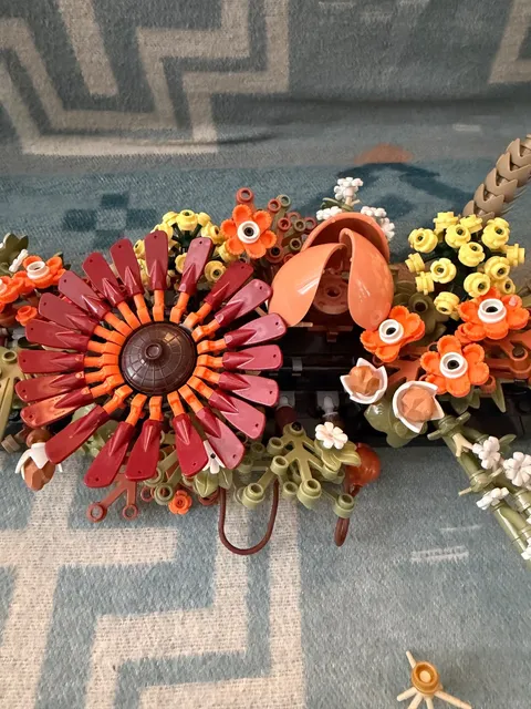 LEGO Botanicals: Dried Flower Centerpiece (10314) Incomplete 70% Floral Bouquet