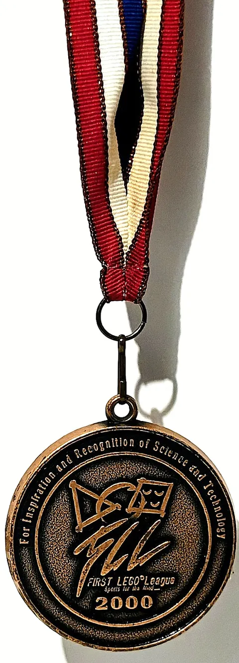 First Lego League - FLL - Official Tournament Medal w/Ribbon - Vintage Year 2000