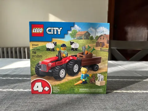 LEGO City (60461) Red Farm Tractor with Trailer & Sheep - Retired!