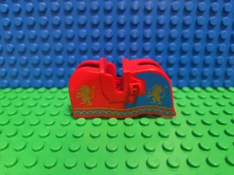 Lego Horse Barding Castle Gold Lions 13744pb03 Minifigure 10305 CMF Lot Retired 