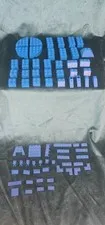 Vintage 1980s Blue LEGO Lot 2.8 oz (70 pieces)
