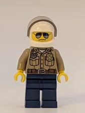 LEGO City Forest Police Officer CTY0276 Minifigure 4437 White Helmet Visor