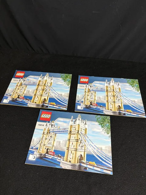 Lego 10214 Sculptures Instruction Building Guide Tower Bridge 2010