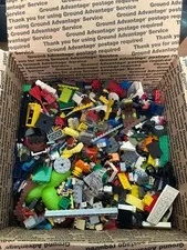 8 Lbs LEGO Mixed Bulk Lot Unsorted Parts Pieces Minifigs Plates Used