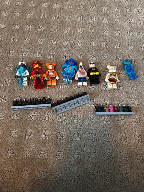 Lego Mini figure mixed lot Harry Potter Nano figures, Chima, DC, NEXO and Patrik