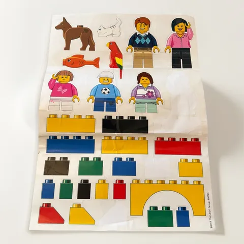 LEGO 850797 LARGE WALL MINI Figure Wall Decoration STICKERS Lightly Used Blocks