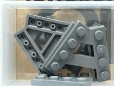 LEGO Parts - Dark Bluish Gray Wedge, Plate A-Shape - No 15706 - QTY 5