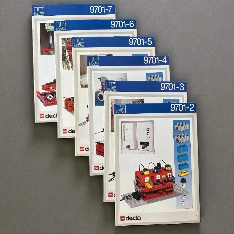 *Set of 6* Lego Dacta 9701-2 thru 9701-7, Instruction Booklet Manuals