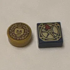 LEGO Pirates Of The Caribbean Cursed Coin & Jack Sparrows Compass