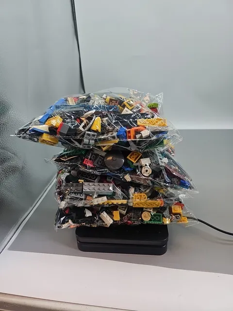 LEGO 4 Pounds Lot Assorted Colors Tiles Hundreds Of Pieces Clean