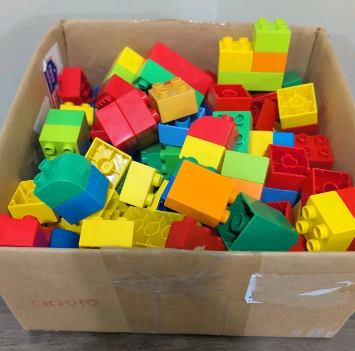 Lego Duplo and Mega Bloks Large Blocks Lot All Compatible Various Shapes Sizes