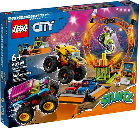 LEGO City 60295 Stunt Show Arena 668pcs Building Set with Flywheel Bike