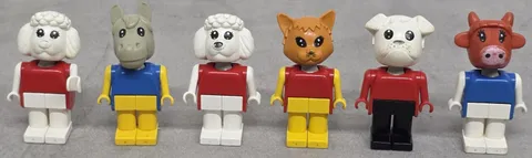 LEGO Duplo Fabuland Characters, Vintage, Multicolor, Plastic, 1 Pc