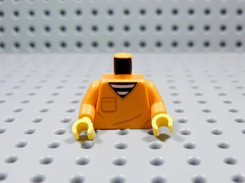 LEGO Orange Printed Inmate Prisoner Torso Minifig BT