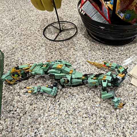 LEGO NINJAGO Lloyd's Golden Ultra Dragon 71774 989pc Crystalized Retired