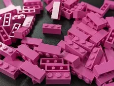 Lego x100 New Dark Pink Brick 1 x 3 # 3662 Lot Bulk MOC