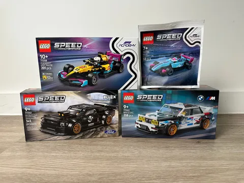 LEGO Speed Champions  77262, 77258, 77263, 30734 Ford, BMW, F1 academy