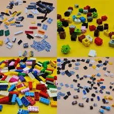 LEGO Parts Lot 1x3 1x1 with Knobs 87087 Assorted