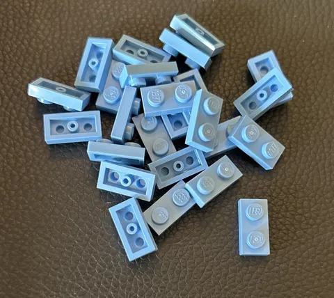 Lego Replacement Parts 3023 Lot 25 Pieces 1x2 Plate Light Aqua
