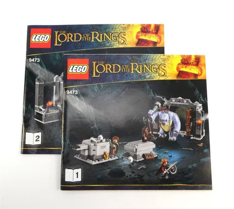 Lego LORD of the RINGS: The MINES OF MORIA Instruction Manuals 1&2 for Set 9473