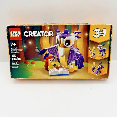 LEGO Creator  31125 Fantasy Forest Creatures 3 in 1 Sealed Box Read