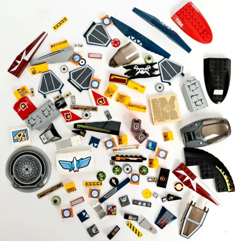 Lego Sticker And Printed Piece Lot - 7.2 ounces