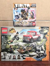 LEGO Jurassic 76946 Blue & Beta Velociraptor Capture, VIDIYO 43107 Robot Beatbox