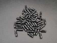 LEGO - 50x - Technic Pin - With Short Friction Ridges - Black - Black - 2780