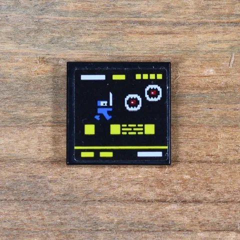 LEGO Black Tile 2x2 Ninjago Video Game Screen 3068pb1302 1Pc