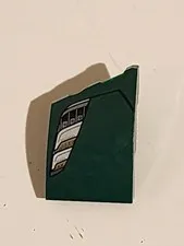 LEGO Dark Green Wedge 3 x 2 Left No Studs with Lotus Evija Car Headlight Pattern