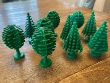 Lego Trees City Castle Vintage Fun Toy Set Lot Greenery x10
