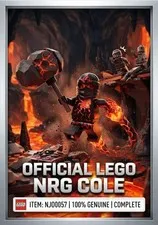 LEGO Ninjago NRG Cole Minifigure 9572 Rise of the Snakes RARE EUC - NJO0057