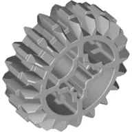 LEGO Part 32269 - Light Bluish Gray Technic Gear 20 Tooth Double Bevel with Axle