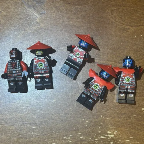 Genuine LEGO Ninjago Minifigure Lot of 5 Stone warriors. Excellent condition