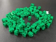 Lego x100 New Green Brick, Modified 1 x 1 with Headlight # 4070