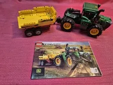 LEGO Technic John Deere 42136 Tractor w Tipping Trailer + Manual