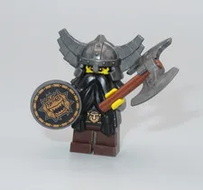 LEGO Evil Dwarf shield weapon complete minifigure Collectible Series 5 CMF