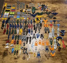 LEGO BIONICLE Bulk Parts Lot Masks Weapons Armor Connectors Multicolor