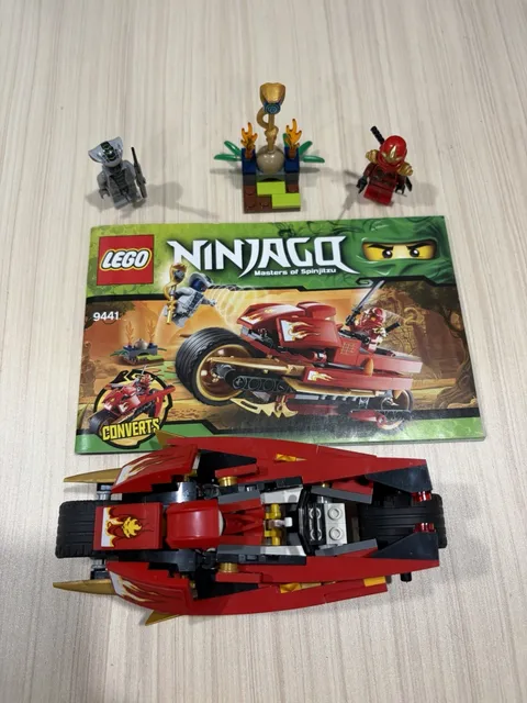 LEGO Ninjago: 9441 Kai's Blade Cycle - 100% Complete with Instructions
