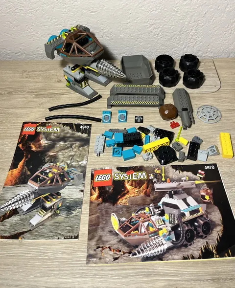 Lego Rock Raiders 4940 And 4970 Chrome Crusher