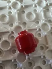 LEGO 3626 Red Minifigure, Head (Plain)