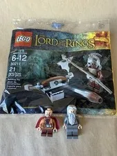 Lego Lord of the Rings Minifigure Lot - Uruk-Hai Polybag 30211/Gandalf/Bofur