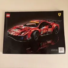 LEGO Technic Ferrari 488 GTE "AF Corse #51" 42125 -- INSTRUCTION MANUAL ONLY !!