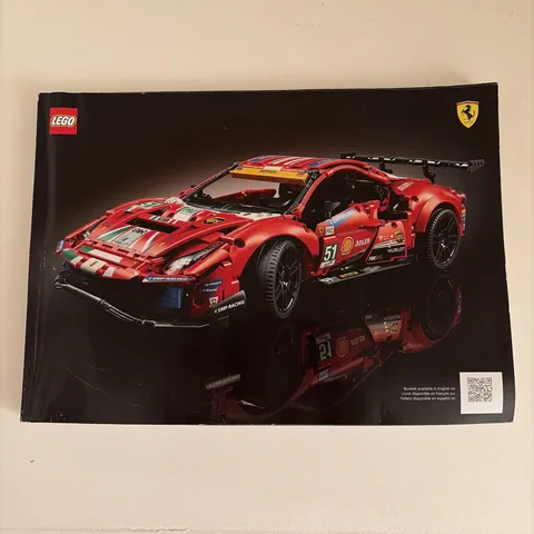 LEGO Technic Ferrari 488 GTE "AF Corse #51" 42125 -- INSTRUCTION MANUAL ONLY !!