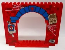 LEGO Spiderman Panel 4 x 16 x 10 with Spider-Man Pattern From 10687