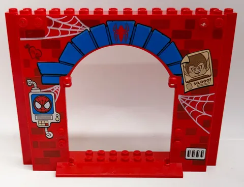 LEGO Spiderman Panel 4 x 16 x 10 with Spider-Man Pattern From 10687