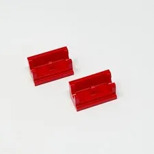 3937 LEGO Parts Hinge Brick 1x2 Base RED (2)