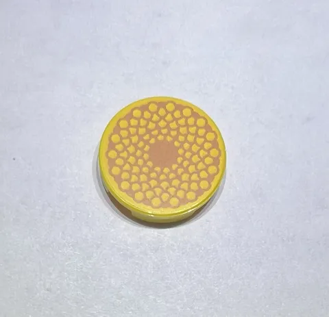 Lego 2x2 Round Flat Tile Yellow Flower Daisy New City 1357