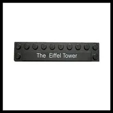 LEGO The Eiffel Tower 1 x 8 Black Tile