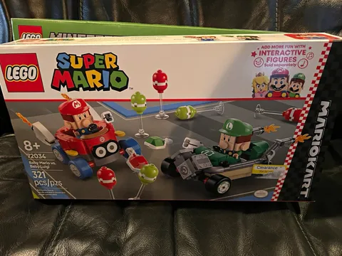 LEGO Super Mario Mario Kart Baby Mario vs. Baby Luigi 72034 321 pcs Ages 8+